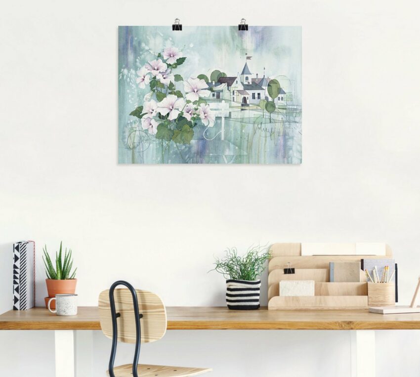 Artland Wandbild »Mediterranes Leben«, Blumen (1 Stück), in vielen Größen & Produktarten -Leinwandbild, Poster, Wandaufkleber / Wandtattoo auch für Badezimmer geeignet-Bilder-Ideen für dein Zuhause von Home Trends