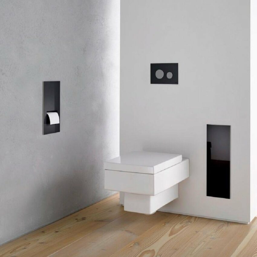 Emco Schrankmodule »Asis 2.0 WC-Papier-Modul Unterputz« Anschlag rechts, schwarz (346 mm)-Schränke-Ideen für dein Zuhause von Home Trends