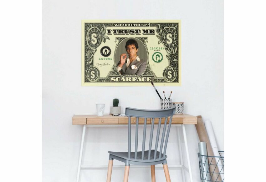 Reinders! Poster »Scarface Dollar«, (1 Stück)-Bilder-Ideen für dein Zuhause von Home Trends