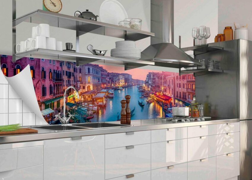 MySpotti Küchenrückwand »fixy Nevio«, (1-tlg), selbstklebende und flexible Küchenrückwand-Folie-Küchenrückwände-Ideen für dein Zuhause von Home Trends