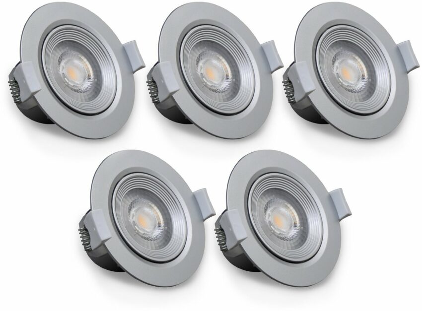 B.K.Licht LED Einbauleuchte »Alcor«, LED Einbaustrahler LED Spots Strahler Panel Flach Einbau Decken-Leuchte Lampe 90mm-Lampen-Ideen für dein Zuhause von Home Trends