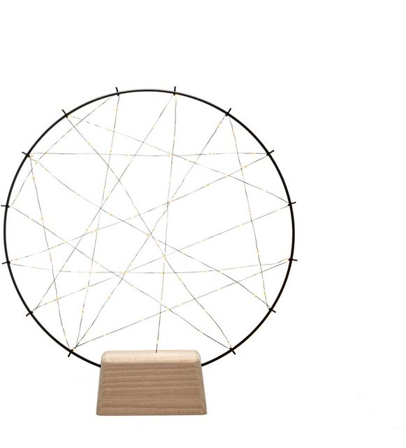 KONSTSMIDE LED Dekolicht, LED Metallsilhouette "kleiner Ring", mit Holz-Fuß-Lampen-Inspirationen