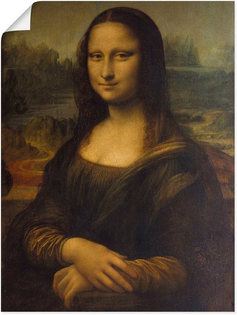 Artland Wandbild »Mona Lisa. Um 1503«, Porträts (1 Stück), in vielen Größen & Produktarten -Leinwandbild, Poster, Wandaufkleber / Wandtattoo auch für Badezimmer geeignet-Bilder-Inspirationen