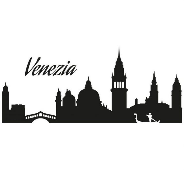 Wall-Art Wandtattoo »Venedig Skyline Venezia 120cm« (1 Stück)-Wandtattoos-Inspirationen