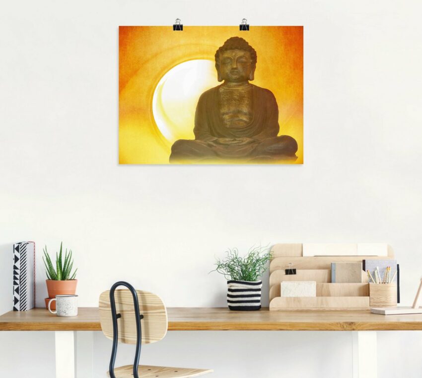 Artland Wandbild »Buddha 2«, Religion (1 Stück), in vielen Größen & Produktarten -Leinwandbild, Poster, Wandaufkleber / Wandtattoo auch für Badezimmer geeignet-Bilder-Ideen für dein Zuhause von Home Trends