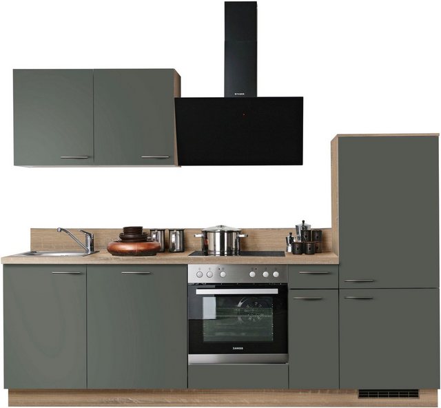 Express Küchen Küchenzeile »Scafa«, mit E-Geräten, vormontiert, mit Vollauszug und Soft-Close-Funktion, Stellbreite 260 cm-Küchenzeilen-Inspirationen