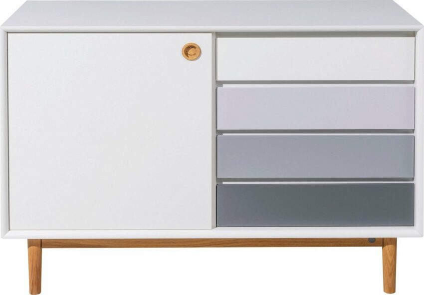 TOM TAILOR Sideboard »COLOR BOX«, mit 1 Tür & 4 Kontrast-Schubladen, Füße Eiche geölt, Breite 114 cm-Sideboards-Ideen für dein Zuhause von Home Trends