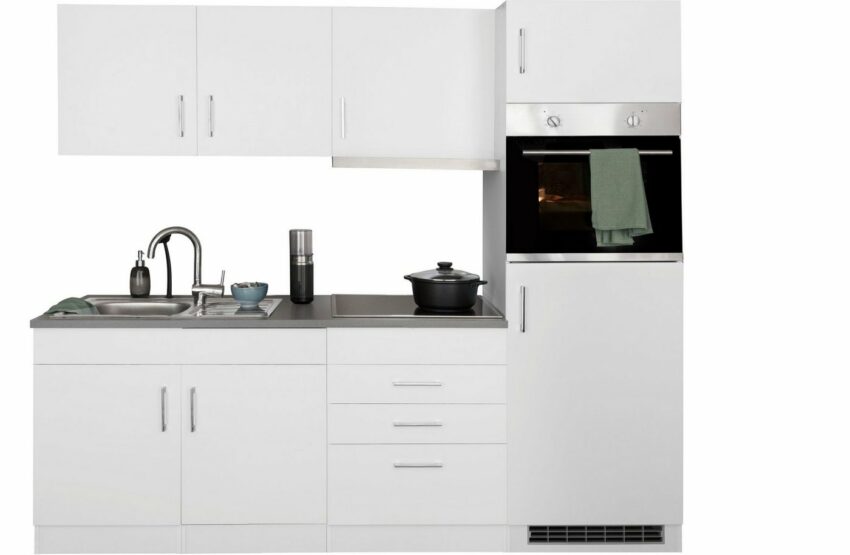 HELD MÖBEL Küchenzeile »Paris«, mit E-Geräten, Breite 220 cm, wahlweise mit Induktionskochfeld-Küchenzeilen-Ideen für dein Zuhause von Home Trends