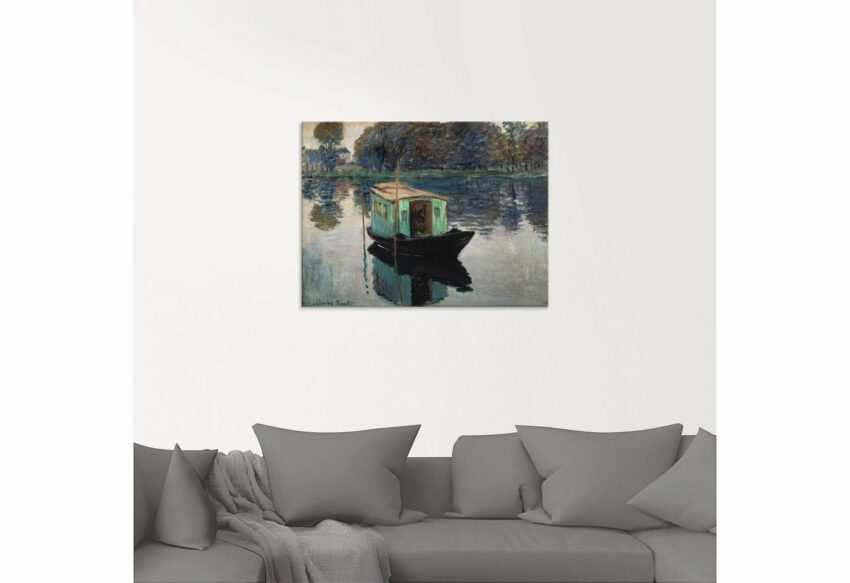 Artland Glasbild »Das Atelierboot. 1874«, Boote & Schiffe (1 Stück)-Bilder-Ideen für dein Zuhause von Home Trends