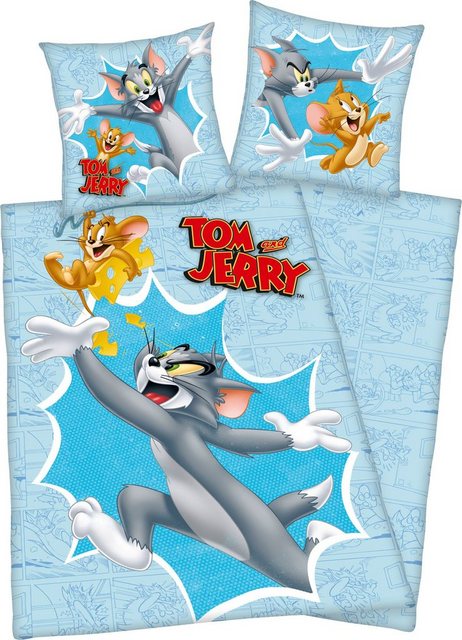 Kinderbettwäsche »Tom & Jerry«, mit witzigem Tom & Jerry Motiv-Bettwäsche-Inspirationen