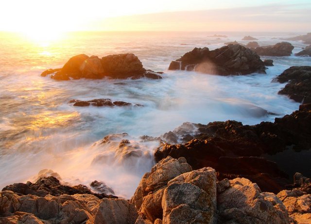 Papermoon Fototapete »Sunset on Big Sur Coast«, glatt-Tapeten-Inspirationen