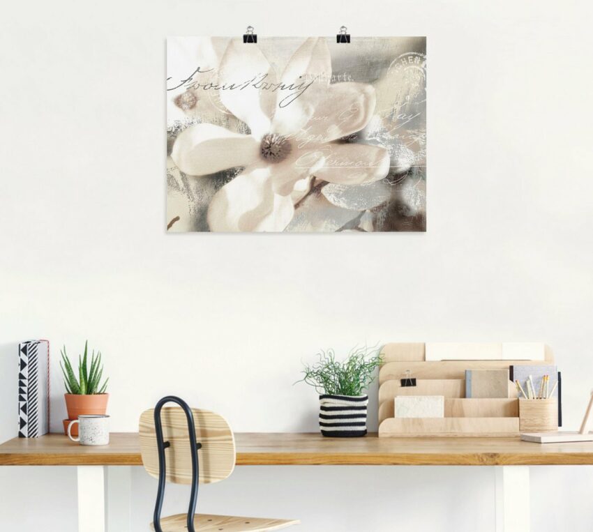 Artland Wandbild »Magnolie_Detail«, Blumenbilder (1 Stück), in vielen Größen & Produktarten - Alubild / Outdoorbild für den Außenbereich, Leinwandbild, Poster, Wandaufkleber / Wandtattoo auch für Badezimmer geeignet-Bilder-Ideen für dein Zuhause von Home Trends