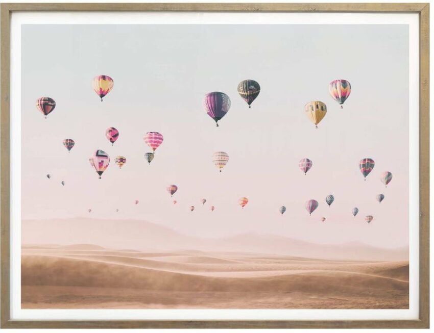 Wall-Art Poster »Ballon Heißluftballons Wüste«, Heißluftballon (1 Stück), Poster, Wandbild, Bild, Wandposter-Bilder-Ideen für dein Zuhause von Home Trends