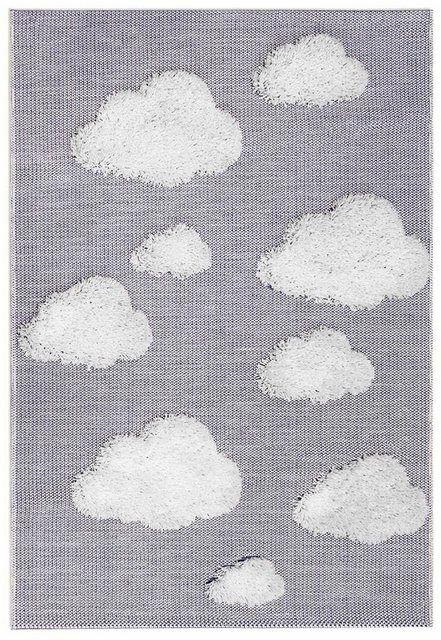 Kinderteppich »NAVAJO - Clouds«, Primaflor-Ideen in Textil, rechteckig, Höhe 35 mm, Hoch-Tief-Effekt, Motiv Wolken, Kinderzimmer-Teppiche-Inspirationen