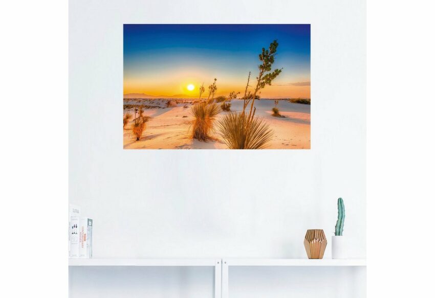 Artland Wandbild »Sonnenuntergang White Sands«, Wüstenbilder (1 Stück), in vielen Größen & Produktarten - Alubild / Outdoorbild für den Außenbereich, Leinwandbild, Poster, Wandaufkleber / Wandtattoo auch für Badezimmer geeignet-Bilder-Ideen für dein Zuhause von Home Trends