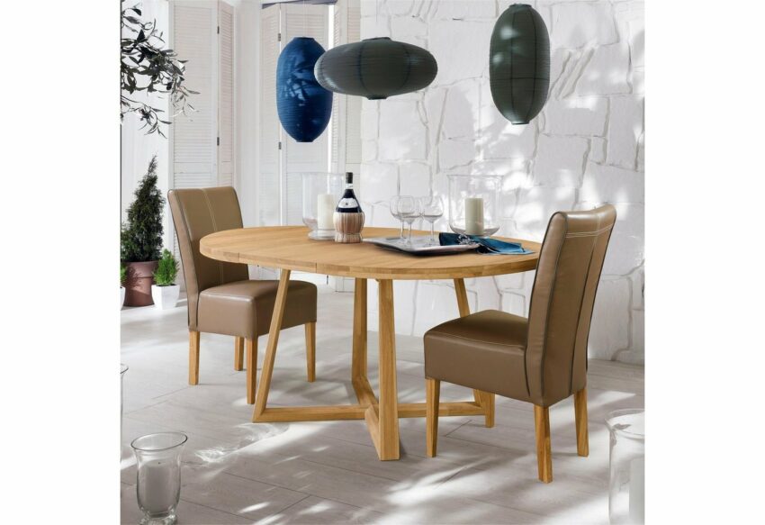 andas Esstisch »Mörby R«, aus massivem Eichenholz, mit einer Auszugsfunktion-Tische-Ideen für dein Zuhause von Home Trends