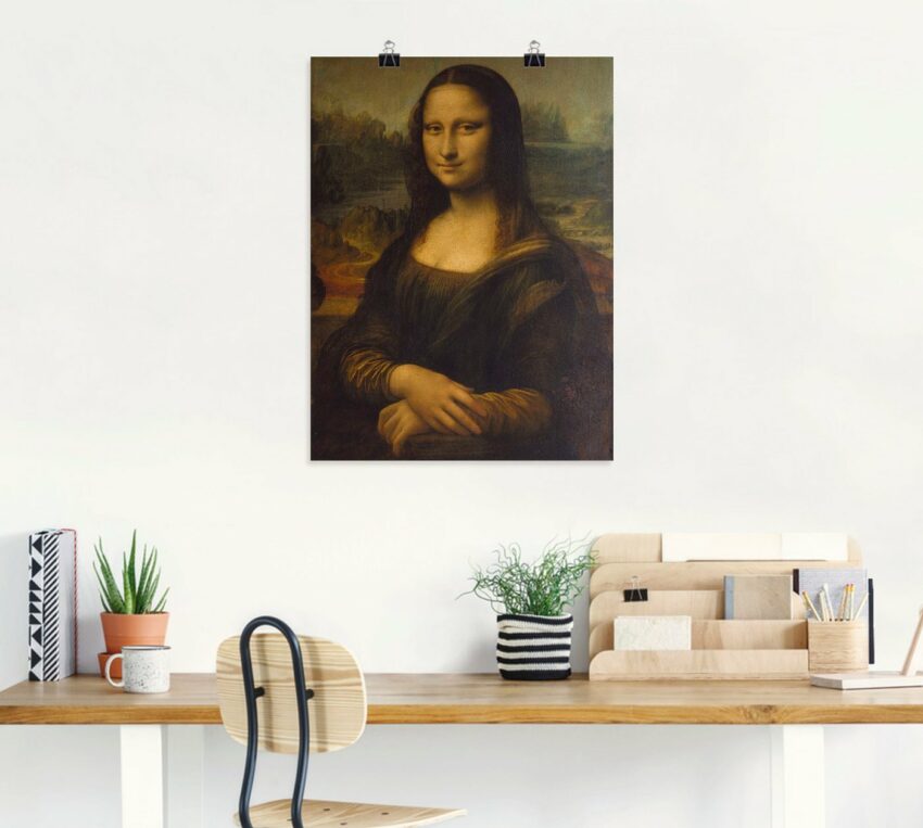 Artland Wandbild »Mona Lisa. Um 1503«, Porträts (1 Stück), in vielen Größen & Produktarten -Leinwandbild, Poster, Wandaufkleber / Wandtattoo auch für Badezimmer geeignet-Bilder-Ideen für dein Zuhause von Home Trends