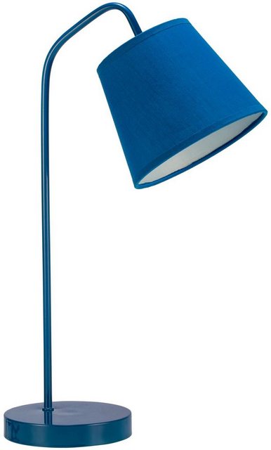 andas Tischleuchte »Erig«, Tischlampe max20W E14 Blau 230V Metall/Stoff-Lampen-Inspirationen