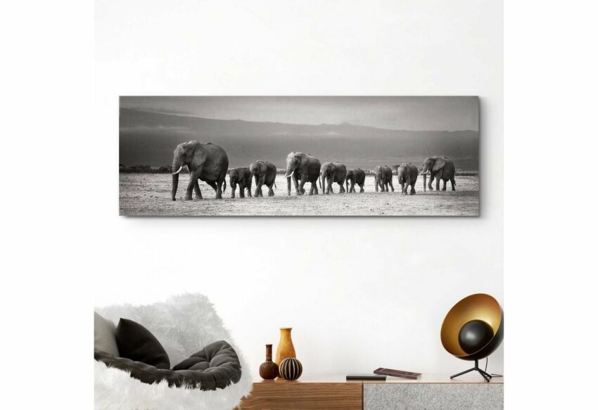 Reinders! Holzbild »Deco Panel 52x156 Line of Elephants«-Bilder-Ideen für dein Zuhause von Home Trends