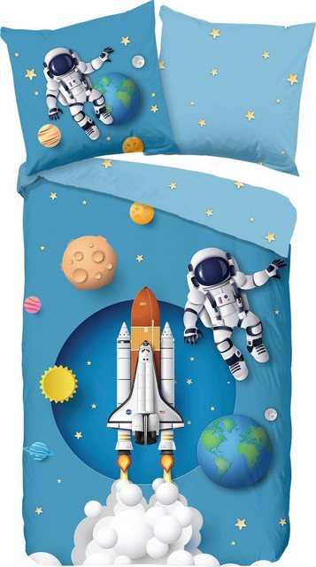 Kinderbettwäsche »Spaceworld«, good morning, 100% Baumwolle-Bettwäsche-Inspirationen
