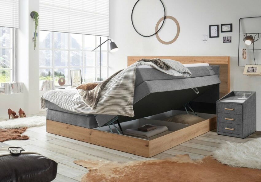 Boxspringbett »Twiston«, mit 2 Bettkästen und Topper-Betten-Ideen für dein Zuhause von Home Trends