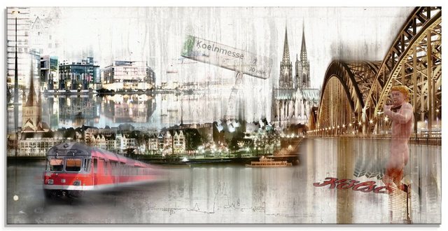 Artland Glasbild »Köln Skyline Collage I«, Deutschland (1 Stück)-Bilder-Inspirationen