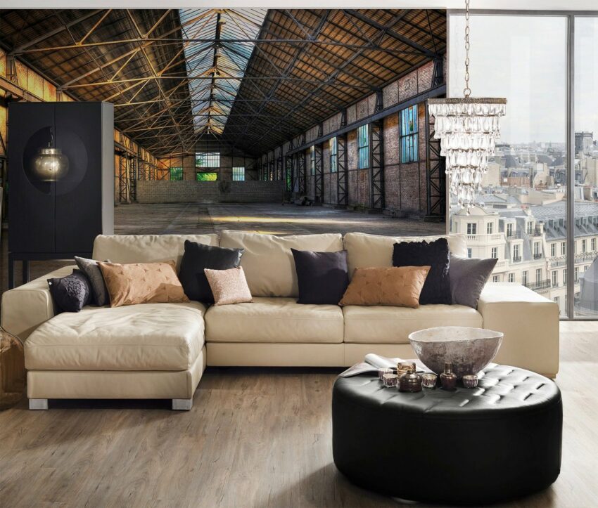 living walls Fototapete »Designwalls Old Hall«, glatt, (5 St)-Tapeten-Ideen für dein Zuhause von Home Trends