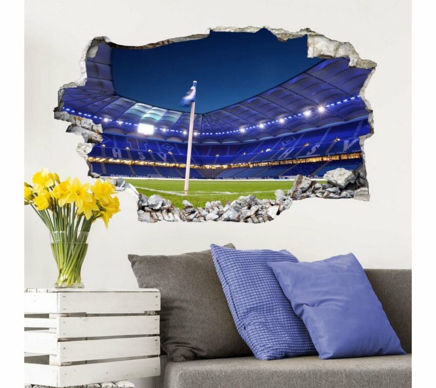 Wall-Art Wandtattoo »3D Fußball HSV Arena 02« (1 Stück)-Wandtattoos-Ideen für dein Zuhause von Home Trends