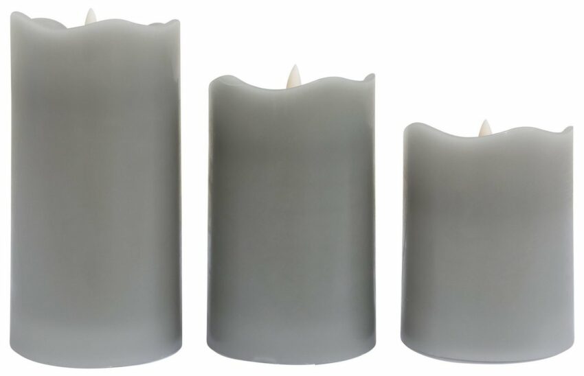 BONETTI LED-Kerze (Set, 3-tlg), mit 3D Flamme und Timer-Kerzen-Ideen für dein Zuhause von Home Trends