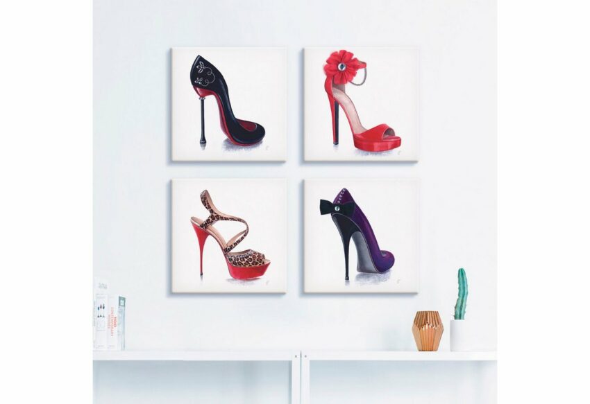 Artland Leinwandbild »Damenschuhe«, Mode (4 Stück)-Bilder-Ideen für dein Zuhause von Home Trends