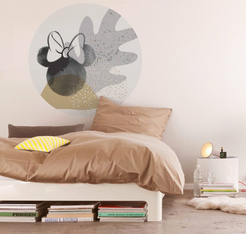 Komar Fototapete »Minnie Loop«, glatt, bedruckt, Comic, Retro, mehrfarbig, BxH: 128x128 cm, selbstklebend-Tapeten-Ideen für dein Zuhause von Home Trends