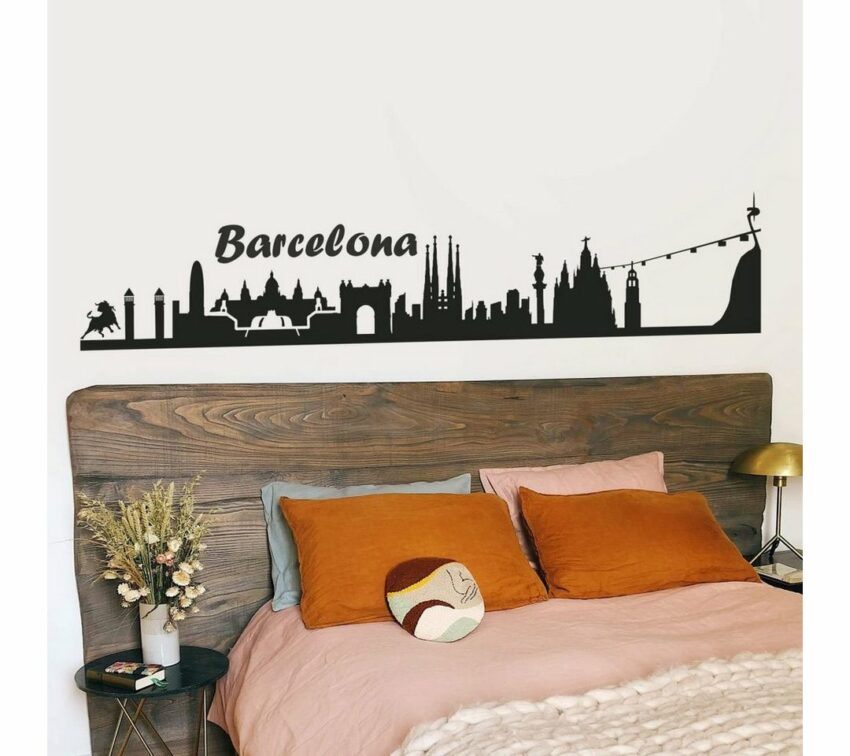 Wall-Art Wandtattoo »Stadt Skyline Barcelona 100cm« (1 Stück)-Wandtattoos-Ideen für dein Zuhause von Home Trends