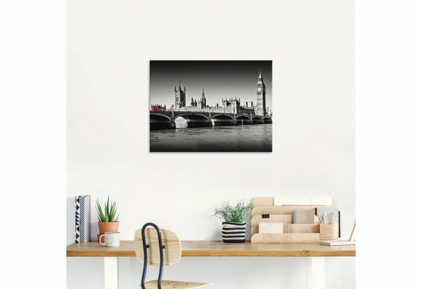 Artland Glasbild »Houses of Parliament & Themse«, Großbritannien (1 Stück)-Bilder-Ideen für dein Zuhause von Home Trends