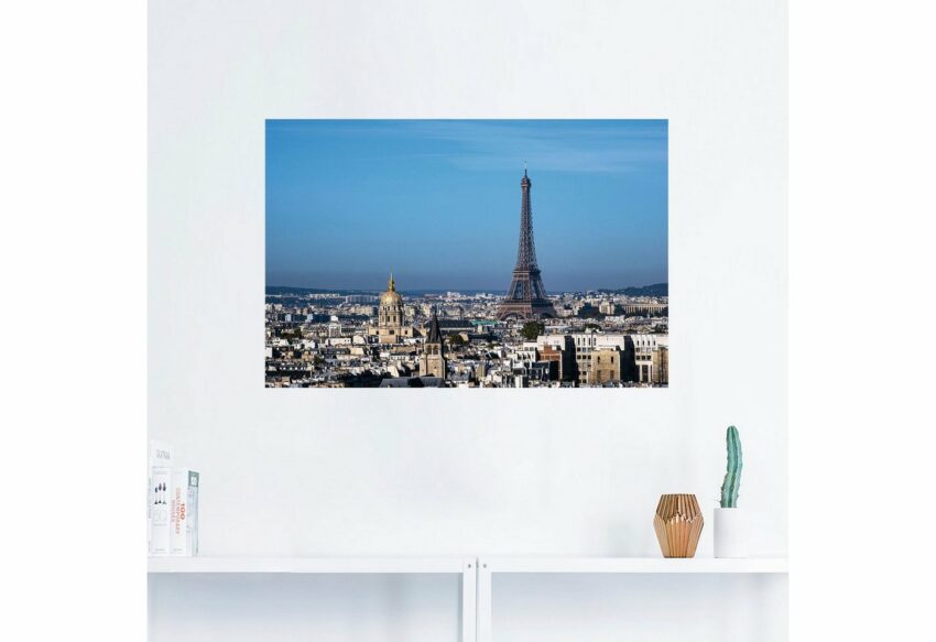 Artland Wandbild »Blick auf den Eiffelturm in Paris«, Paris (1 Stück), in vielen Größen & Produktarten - Alubild / Outdoorbild für den Außenbereich, Leinwandbild, Poster, Wandaufkleber / Wandtattoo auch für Badezimmer geeignet-Bilder-Ideen für dein Zuhause von Home Trends