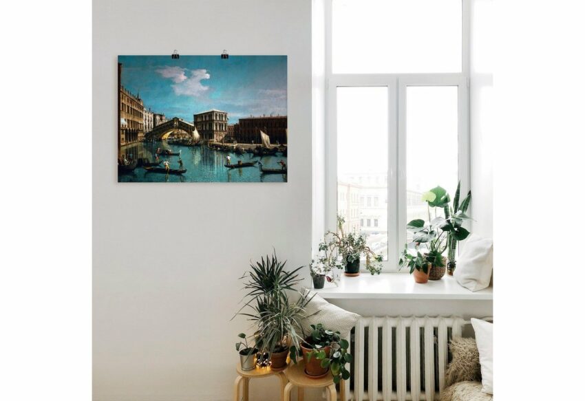 Artland Wandbild »Die Rialtobrücke in Venedig«, Italien (1 Stück), in vielen Größen & Produktarten -Leinwandbild, Poster, Wandaufkleber / Wandtattoo auch für Badezimmer geeignet-Bilder-Ideen für dein Zuhause von Home Trends