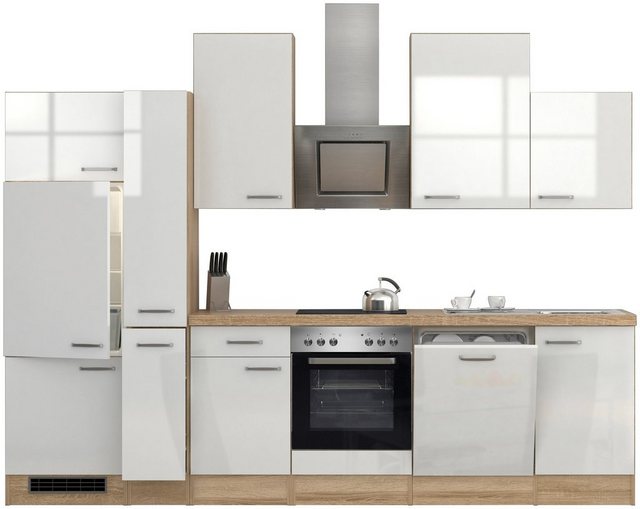 Flex-Well Küchenzeile »Florenz«, mit E-Geräten, Breite 310 cm-Küchenzeilen-Inspirationen
