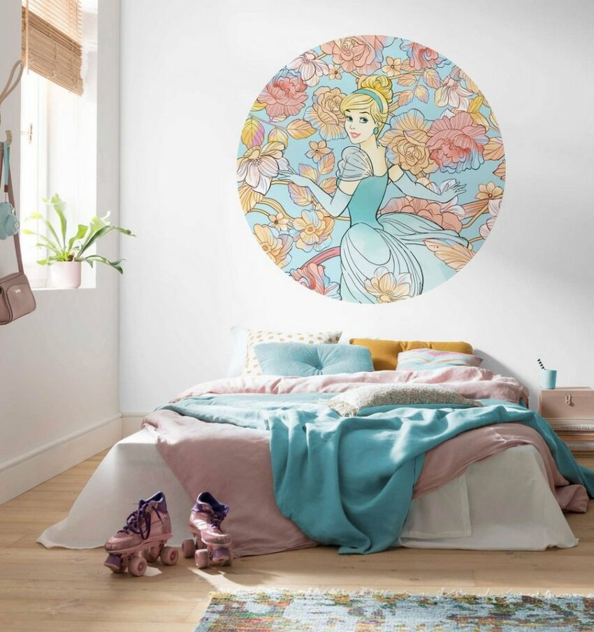 Komar Vliestapete »Cinderella Pastel Dreams«, glatt, bedruckt, (1 St), 125 x 125 cm (Breite x Höhe) - 1 Teil-Tapeten-Ideen für dein Zuhause von Home Trends