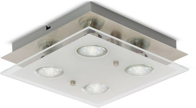 B.K.Licht LED Deckenleuchte »Dorado 4«, LED Deckenlampe eckig Spot Schlafzimmer Wohnzimmer-Beleuchtung inkl. 3W-Lampen-Inspirationen