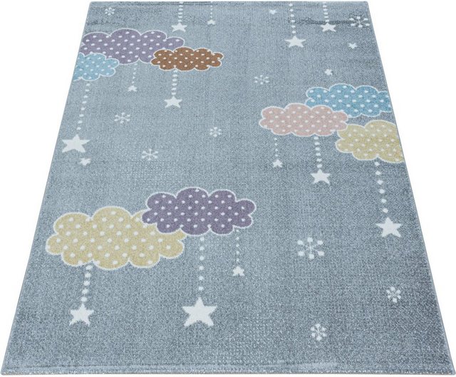 Kinderteppich »LUCKY 3611«, Ayyildiz Teppiche, rechteckig, Höhe 11 mm, Kinder Wolken Sterne Motivteppich-Teppiche-Inspirationen