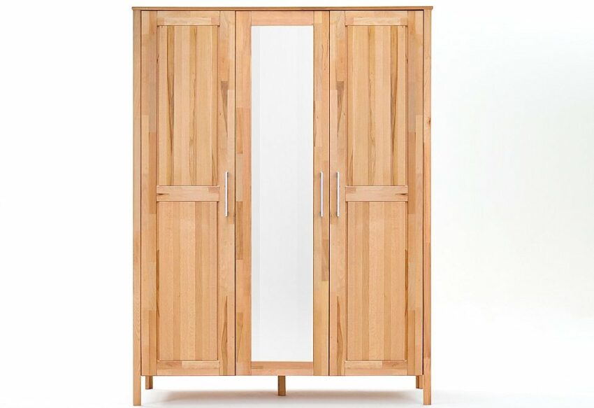 Home affaire Schlafzimmer-Set »Modesty I«, (Set, 4-St), bestehend aus einem 140 cm Bett, 3-türigem Schrank, wahlweise mit Spiegel oder ohne und 2 Nachttischen-Komplettzimmer-Ideen für dein Zuhause von Home Trends