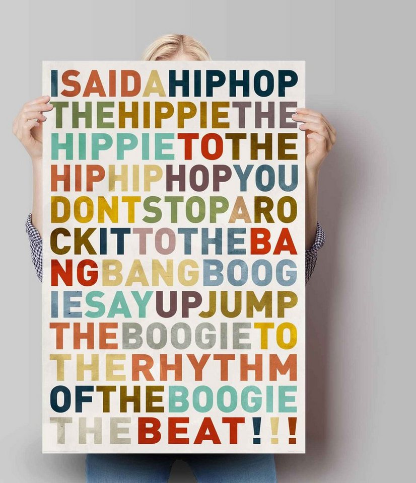 Reinders! Poster »Poster I said a HipHop Farbig - Hip-Hop - Songtext - Musik«, Musiker (1 Stück)-Bilder-Ideen für dein Zuhause von Home Trends