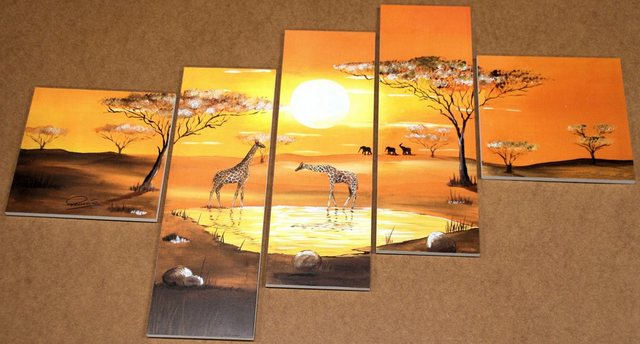 Home affaire Kunstdruck »Serengeti«, (Set, 5 Stück)-Bilder-Inspirationen