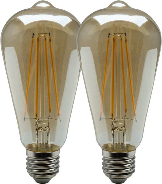 HEITRONIC »Vintage Filament« LED-Filament, E27, 2 Stück, Extra-Warmweiß, LED-Lampe, LED-Glühlampe, Vintage, extra warmweißes und gemütliches Licht-Leuchtmittel-Inspirationen