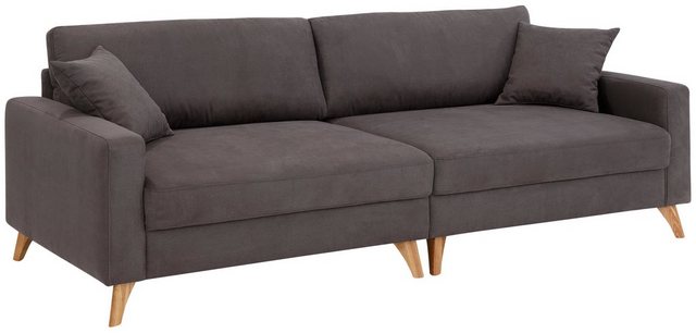 Home affaire Big-Sofa »Stanza Luxus«, Hohe Belastbarkeit pro Sitzplatz: 140kg. 2 Zierkissen, Keder, B/T/H: 254/113/89 cm-Sofas-Inspirationen