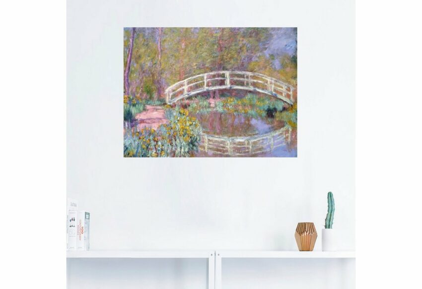 Artland Wandbild »Brücke in Monets Garten«, Gewässer (1 Stück), in vielen Größen & Produktarten -Leinwandbild, Poster, Wandaufkleber / Wandtattoo auch für Badezimmer geeignet-Bilder-Ideen für dein Zuhause von Home Trends