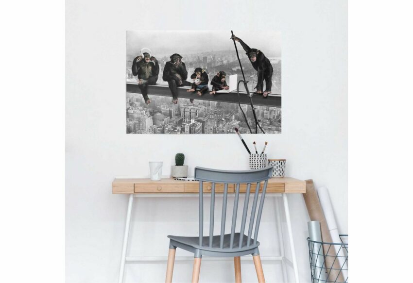 Reinders! Poster »Schimpanse Stahlträger«, (1 Stück)-Bilder-Ideen für dein Zuhause von Home Trends