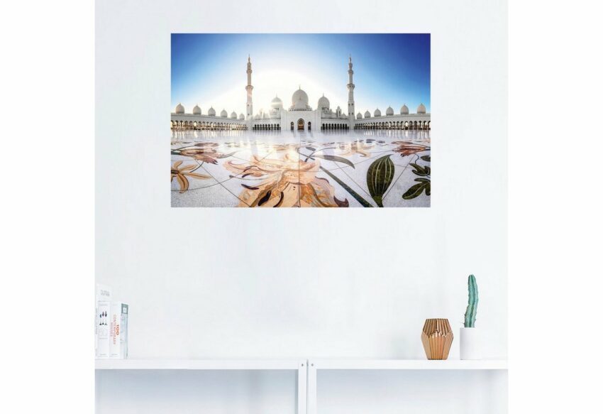 Artland Wandbild »Scheich-Zayid-Moschee II«, Gebäude (1 Stück), in vielen Größen & Produktarten - Alubild / Outdoorbild für den Außenbereich, Leinwandbild, Poster, Wandaufkleber / Wandtattoo auch für Badezimmer geeignet-Bilder-Ideen für dein Zuhause von Home Trends