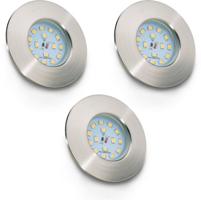 B.K.Licht LED Einbauleuchte »Elias«, LED Einbaustrahler ultra-flach Badezimmer IP44 Decken-Spot GU10 3er SET-Lampen-Inspirationen