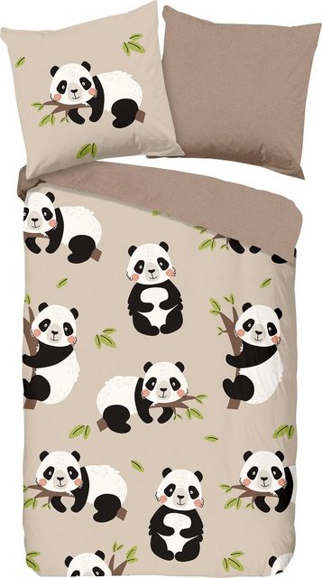 Kinderbettwäsche »Panda«, good morning, 100% Baumwolle-Bettwäsche-Inspirationen