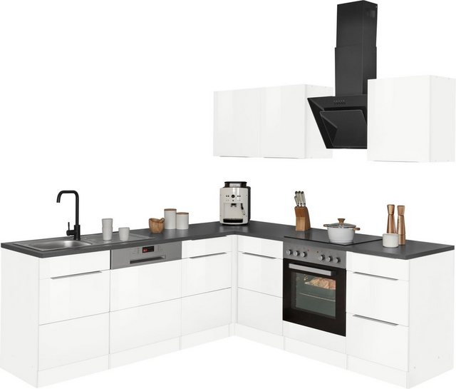 HELD MÖBEL Winkelküche »Brindisi«, mit E-Geräten, Stellbreite 220/220 cm-Küchenzeilen-Inspirationen